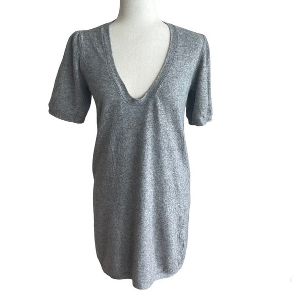 IRO dress sweater wool / modal short dress gray size M VGC - Picture 13 of 14